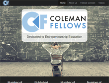 Tablet Screenshot of colemanfellows.com